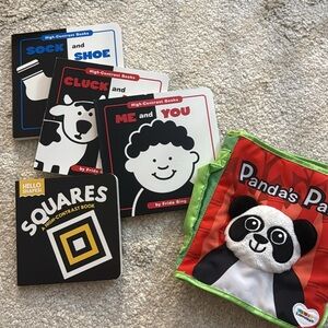 5 high contrast books for newborns